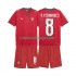 Camisola Portugal Bruno Fernandes 8 Criança Equipamento Primeiro Copa do Mundo 2026 Manga Curta